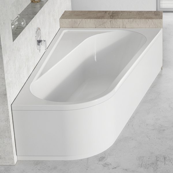 CZA6100A00 Передняя панель Ravak CHROME 160x105 белая правая