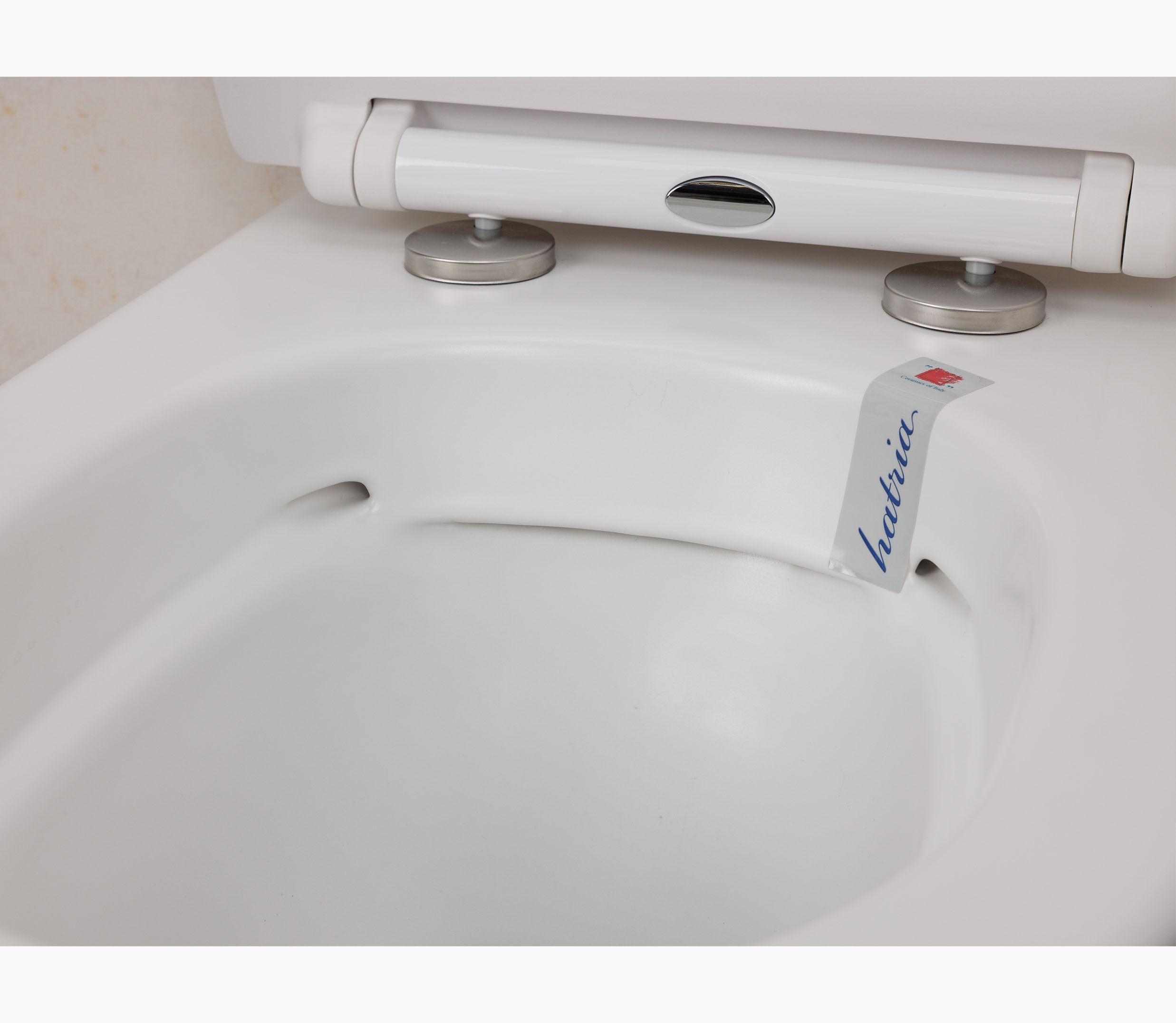 Y1ZA01 HATRIA FUSION Унитаз напольный 54 см. безободковый (RIMLESS) цвет белый