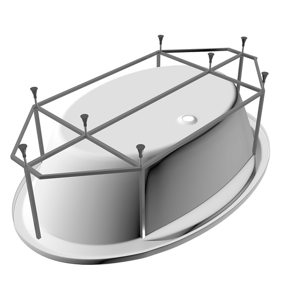 Ванна акриловая овальная 194x100 Vayer Beta