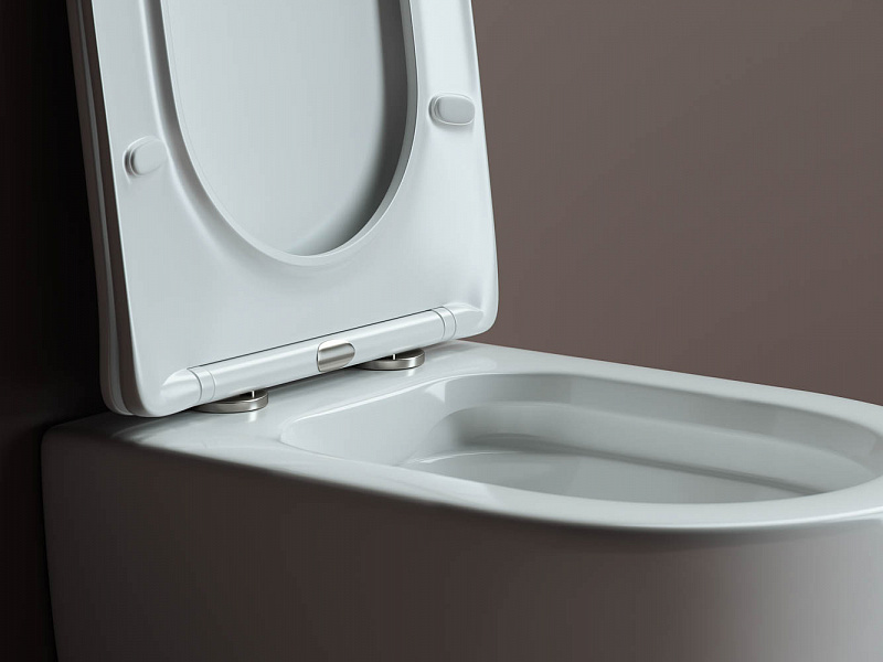 Унитаз подвесной Rimless, с крышкой плавного опускания Ceramica Nova Mia CN1805