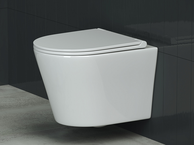Подвесной унитаз 48 см Ceramica Nova Rimless